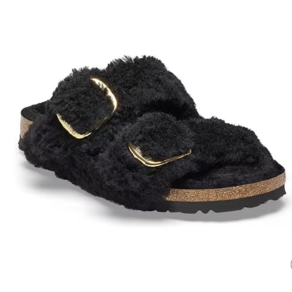 Arizona Big Buckle Shearling - Black Gold